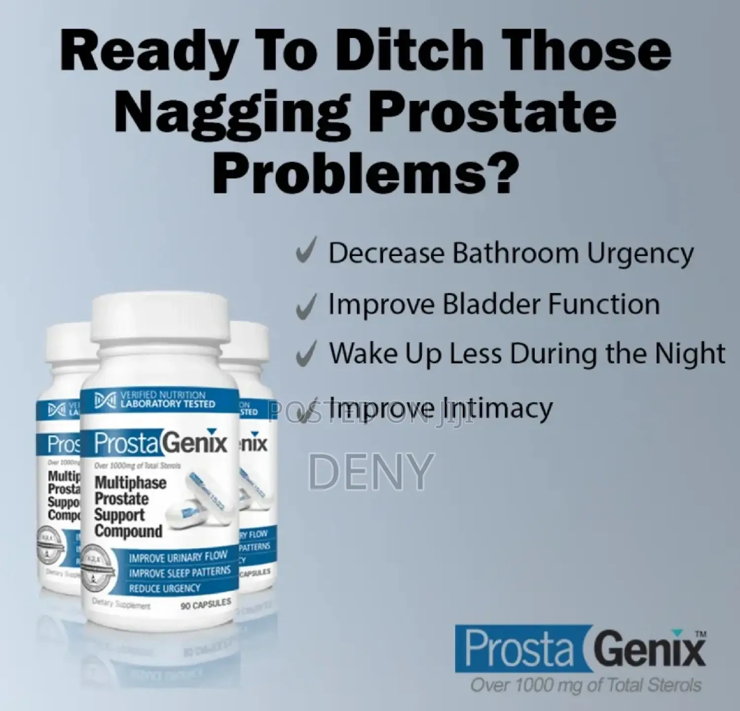 Prostgenix 1 Bottles 1 Month Supply Support