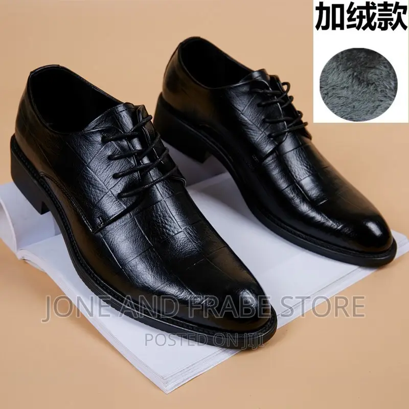 New Black Party Men's Formal Shoes Italian Leather