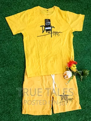 Unisex Dior Top And Shorts Set