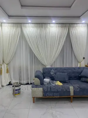 Irish White Turkish Curtains
