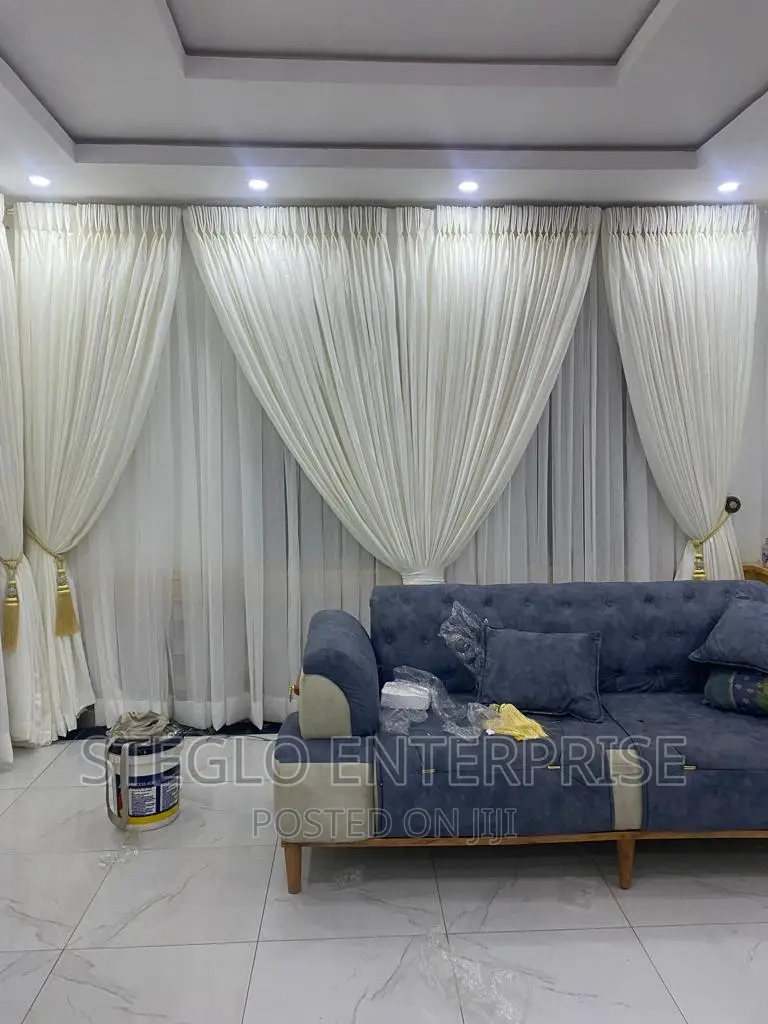 Irish White Turkish Curtains