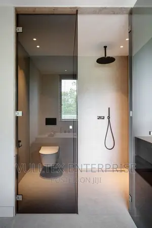 Trim Glass Shower Door.