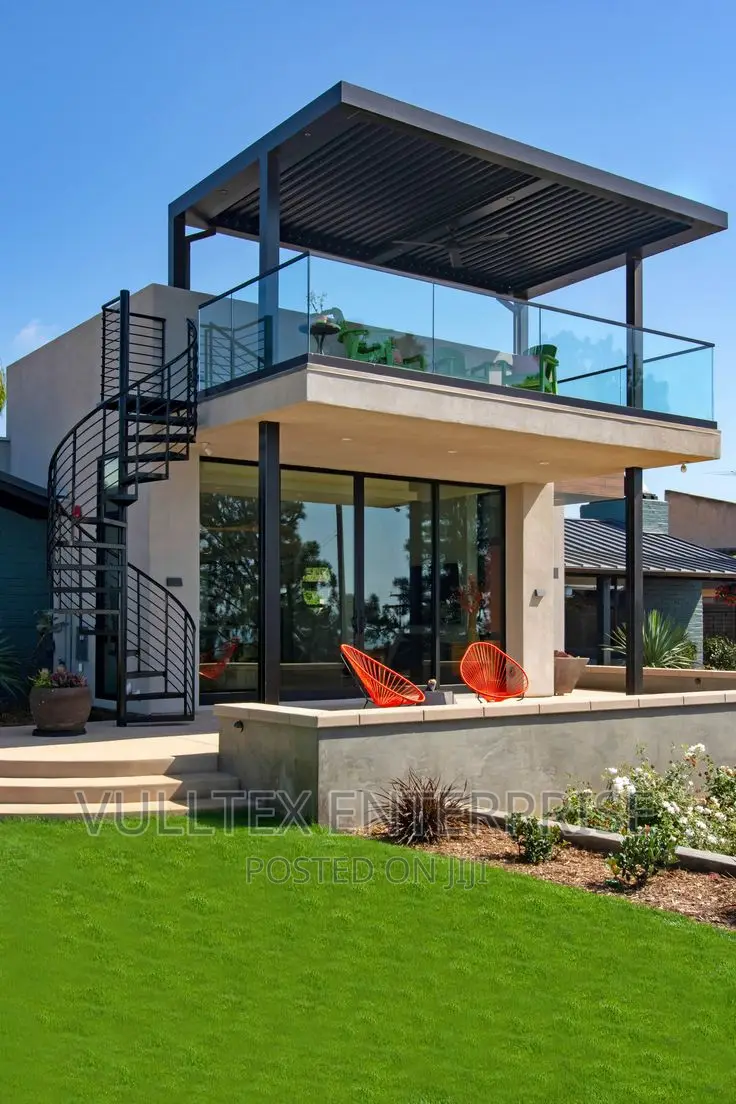 Outdoor Pergola With Black Coating