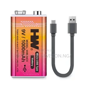 Photo - 9volt Usb Litium Battery