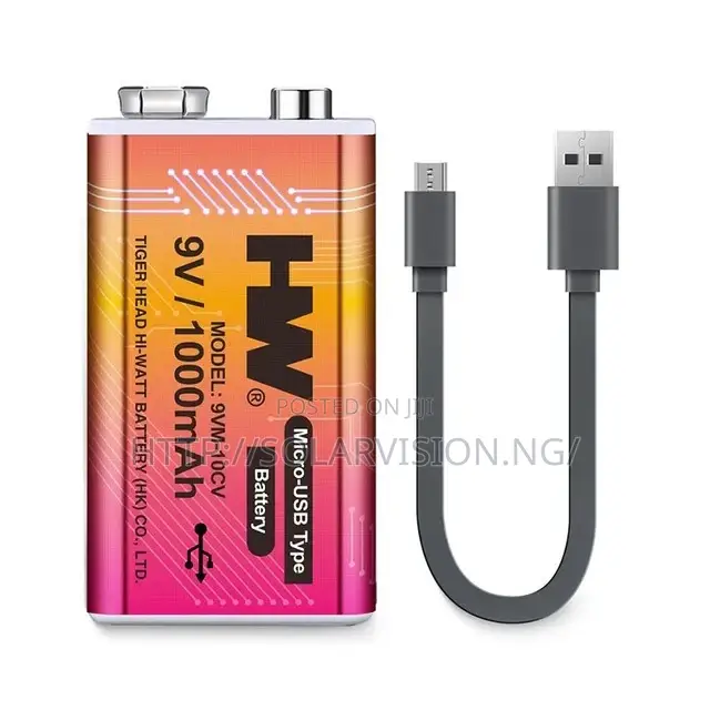 9volt Usb Litium Battery