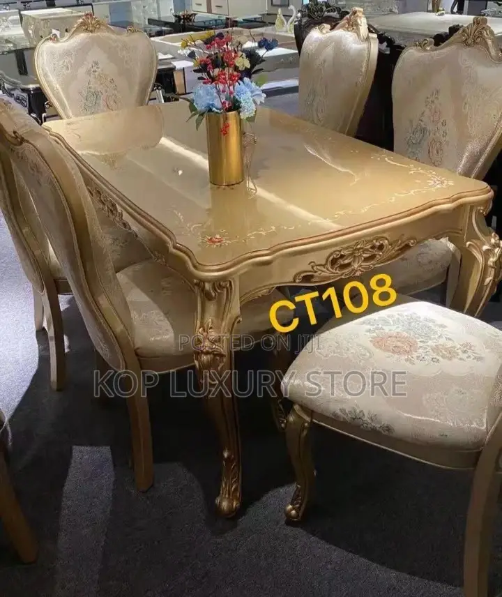 Dinning Set Royal Table With 6 Chairs