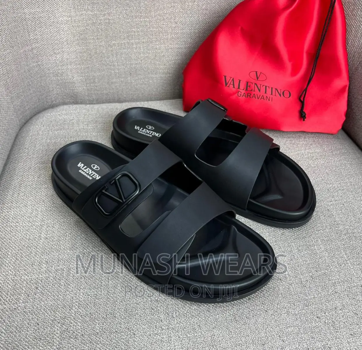 Valentino Leather Slipers