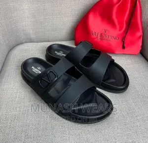 Valentino Leather Slipers