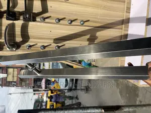 Silver Stainless Steel 4ft Pull Handle H-Shape