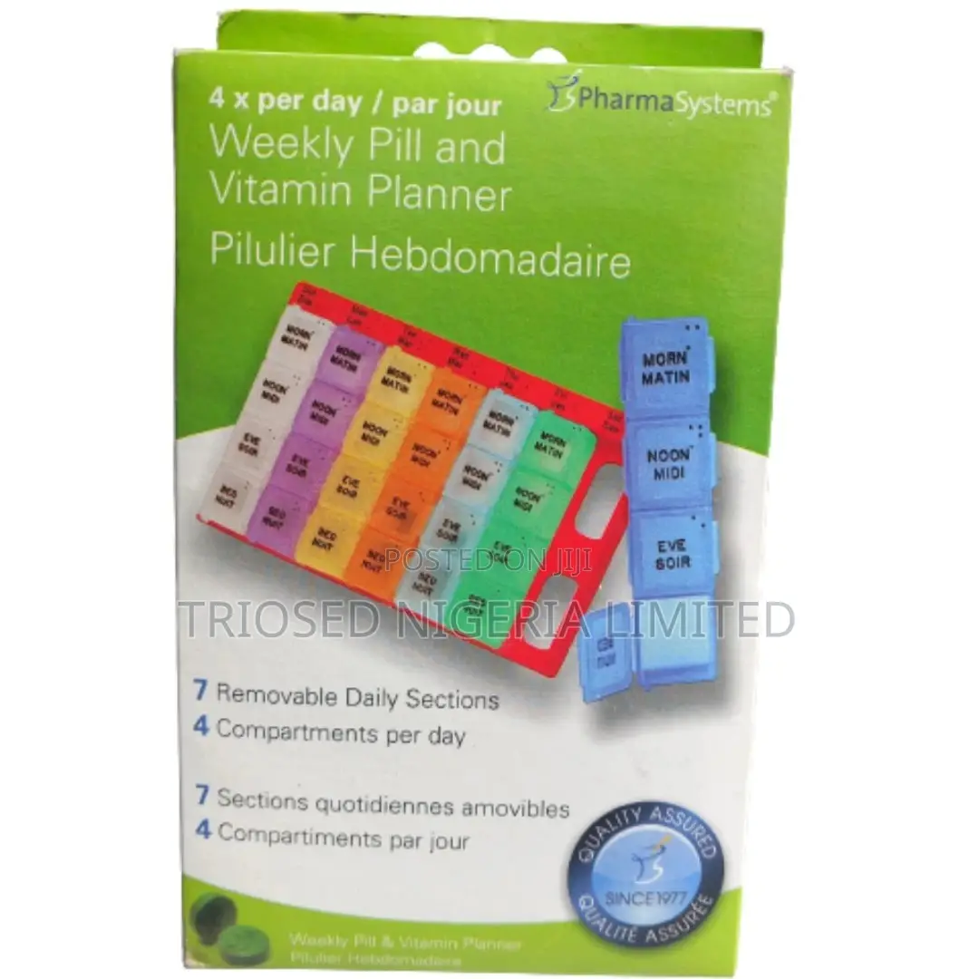 Weekly Pill and Vitamin Planner