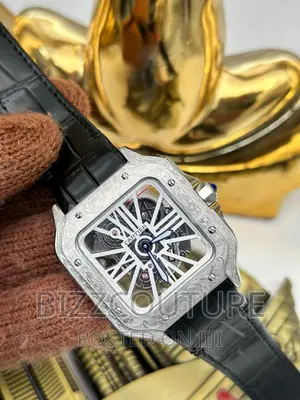 Original CARTIER MECHANICAL Leather Strap Available in Store