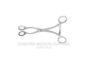 Stainless Steel Tongue Holding Forceps 19cm