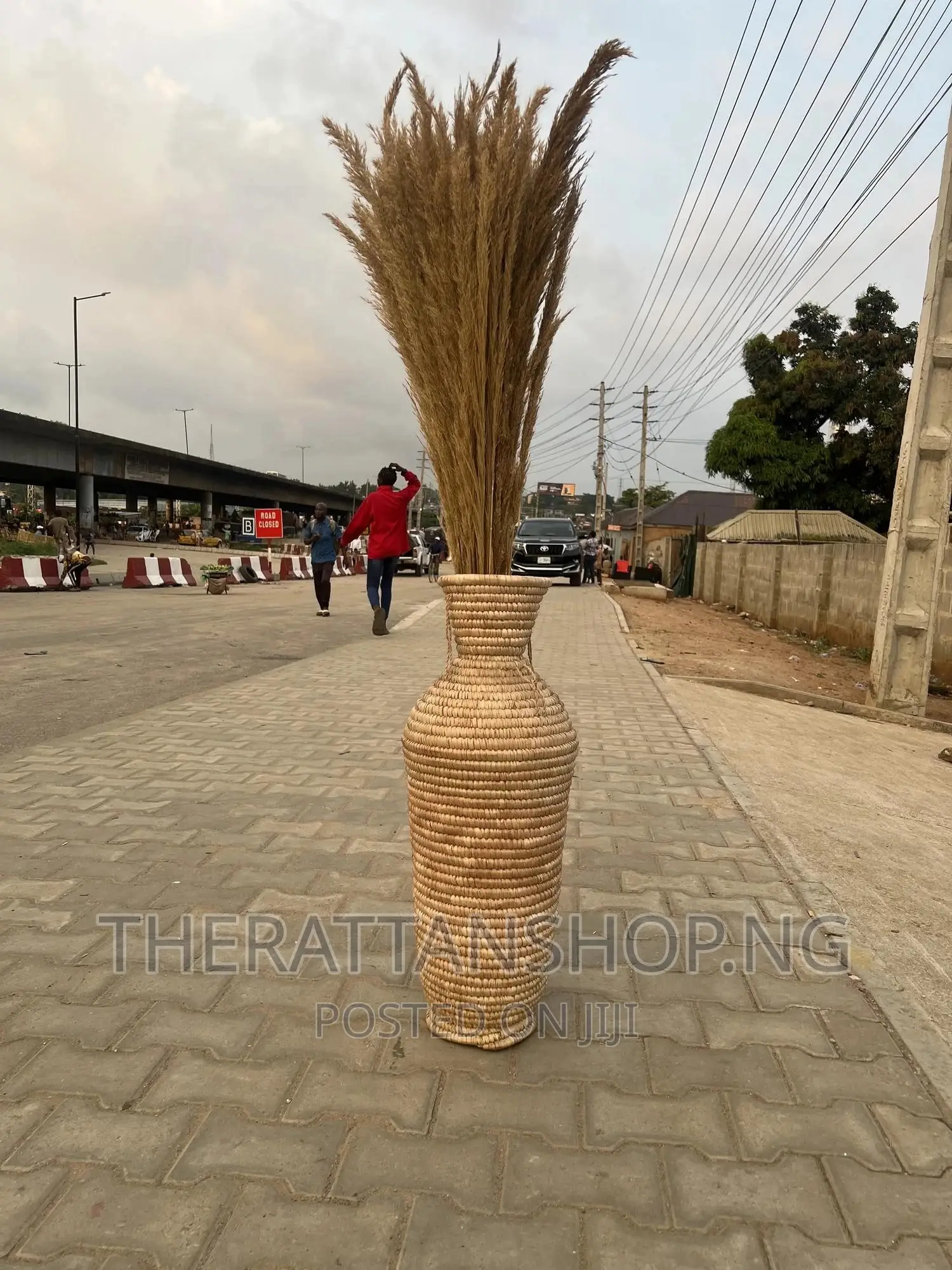 Raffia Vase
