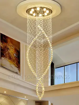 New Luxury 800mm L E D Rain Dropping Chandelier Light