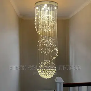 New Luxury L E D Rain Dropping Chandelier Light