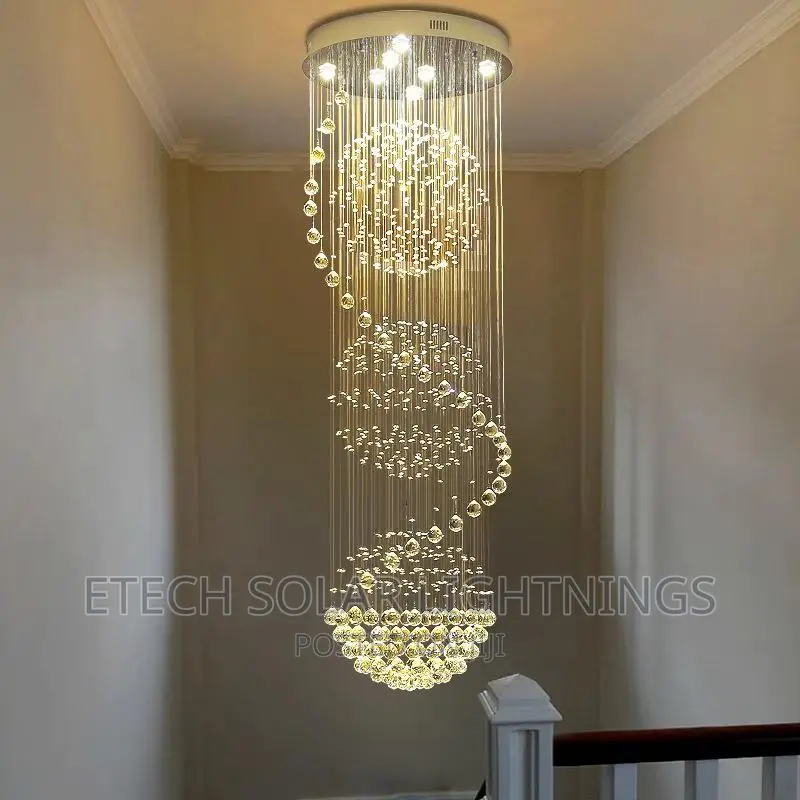 New Luxury L E D Rain Dropping Chandelier Light