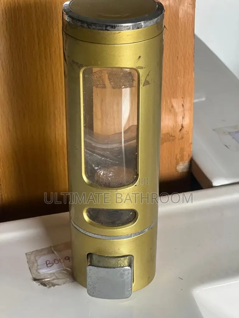 Gold Wall Mounted Plastic Soap Dispenser