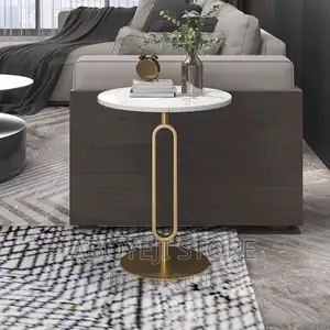 Faux Marble Top Nordic Side Table