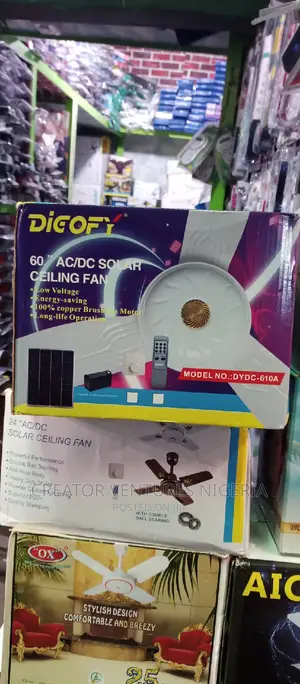 DC/AC Solar Celling Fan,Fully Copper,Good Speed, Noise Less.