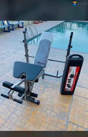 Weight Bench And 50kg Dumbbell Chrome [Hlk]