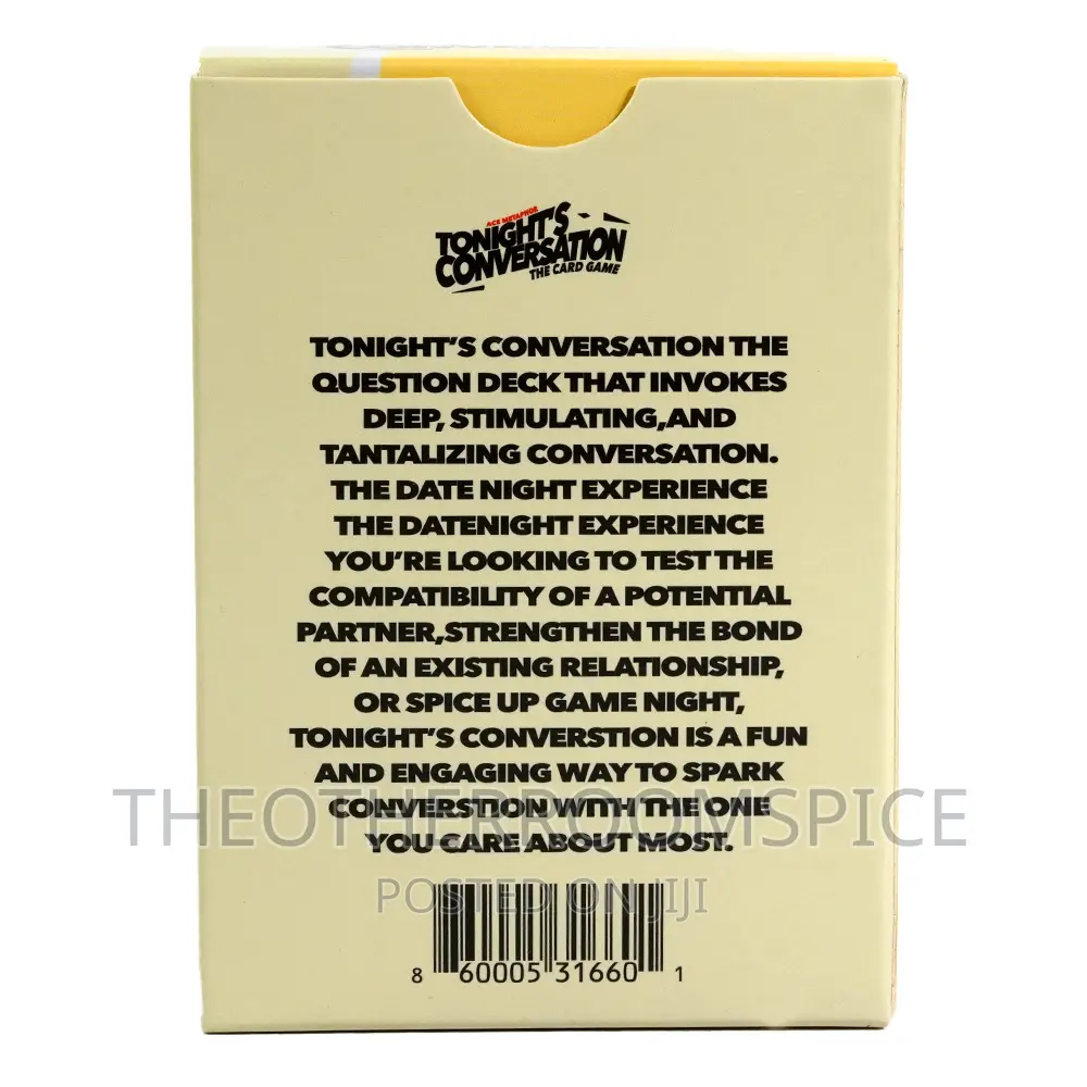 Tonight' Conversation Cards - Date Night Edition for Couples
