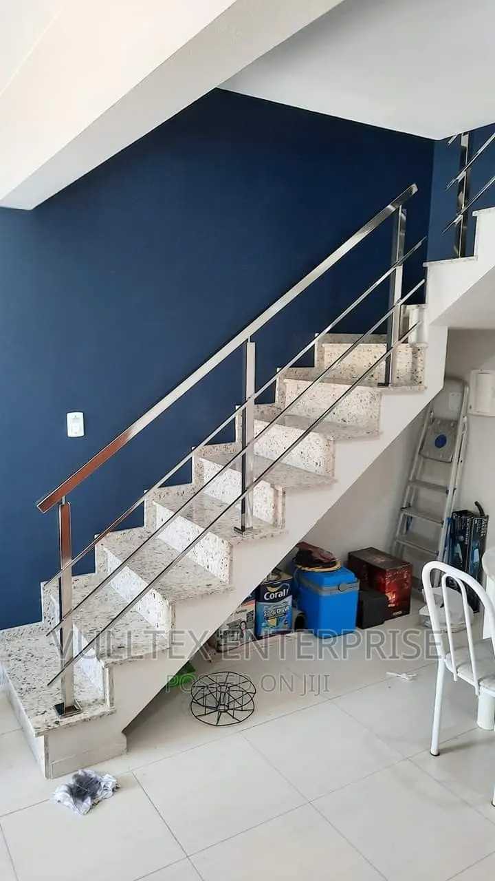 Square-Pipe Stainless Steel Staircase Rails
