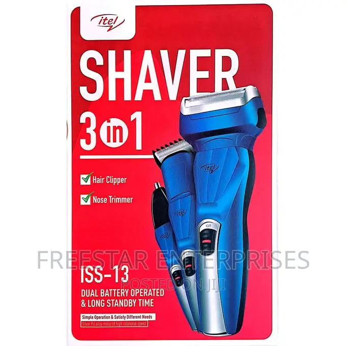 Itel Shaver. Itel Rechargeable Shaver 3 in 1. Itel Clipper.