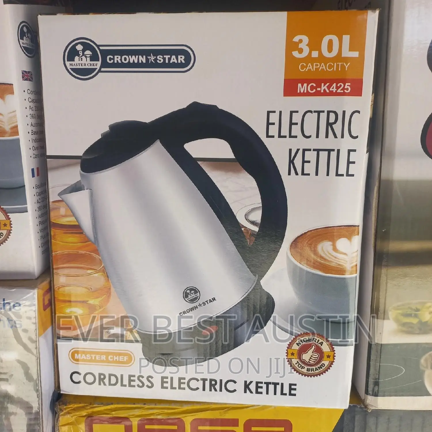 Crown Star Jug Kettle 3litres