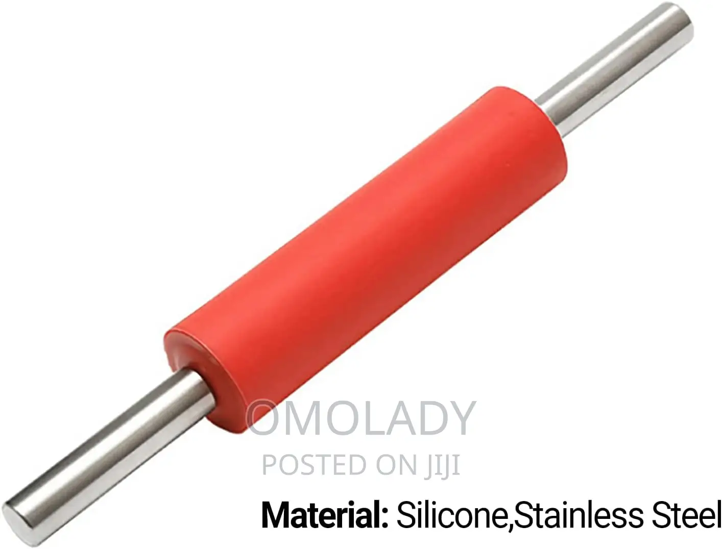 Stainless Steel Rolling Pin Pastry Dough Silicone Roller