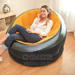 Inflatable Empire Chair Orange Color