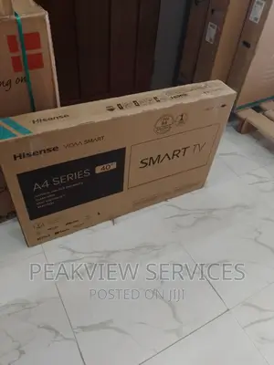 New Hisense 40(40A6H) Smart Tv With Free Wall Bracket, Wifi