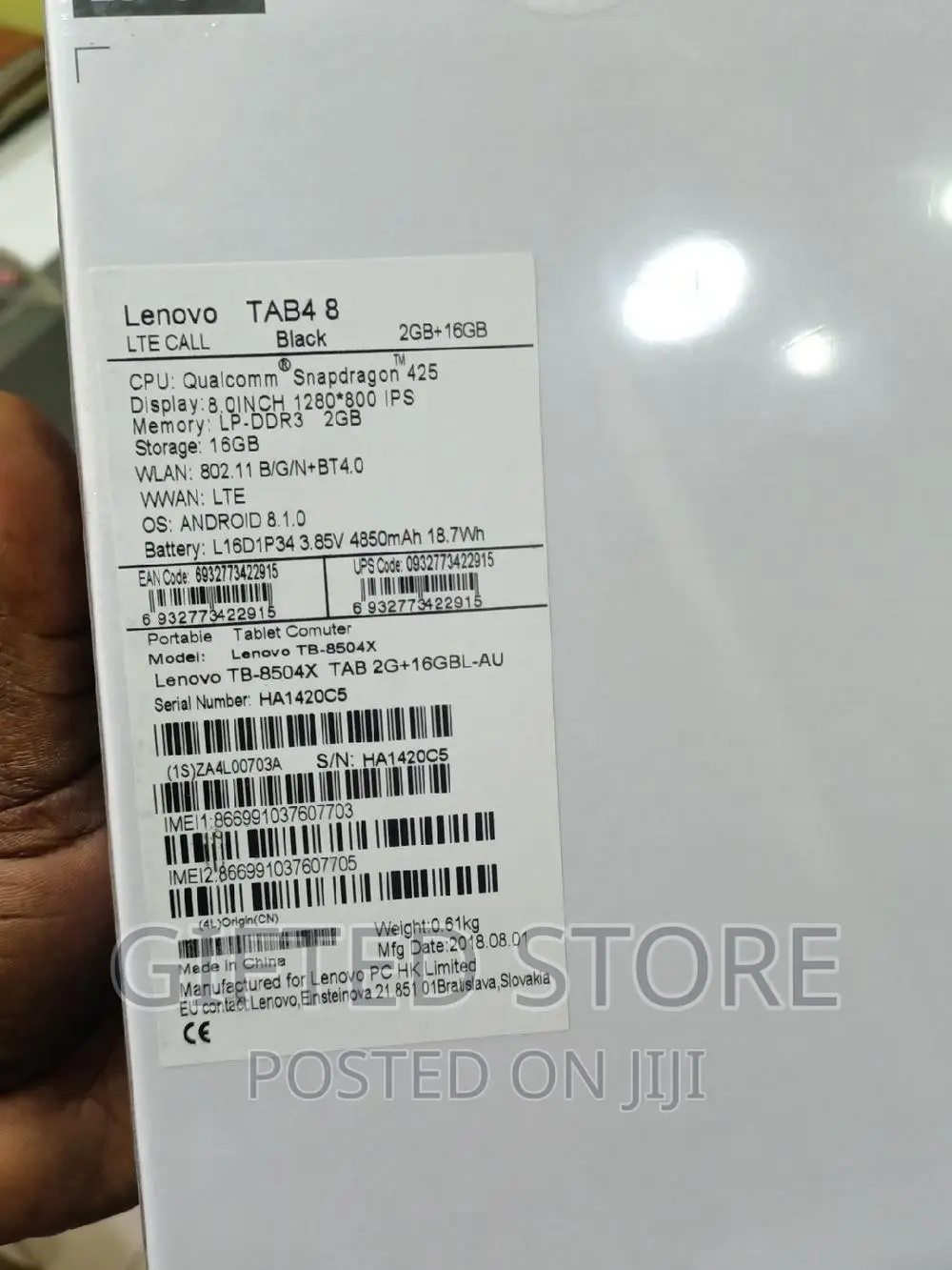 New Lenovo Tab 4 8 64 GB