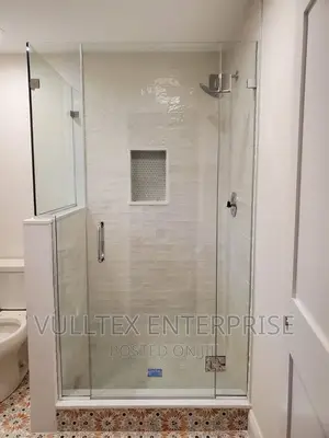 Bathroom Glass Cubicle Half Built