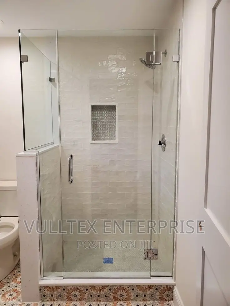 Bathroom Glass Cubicle Half Built
