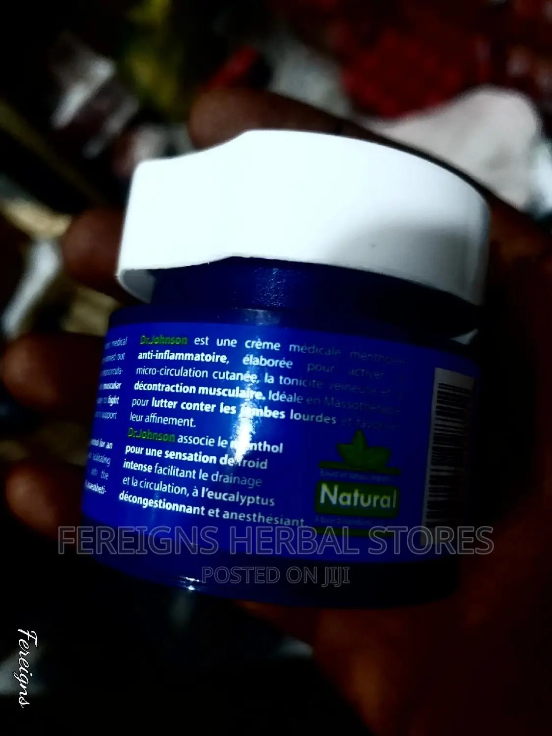 Dr Johnson Pain Reliever Mentholated Cream