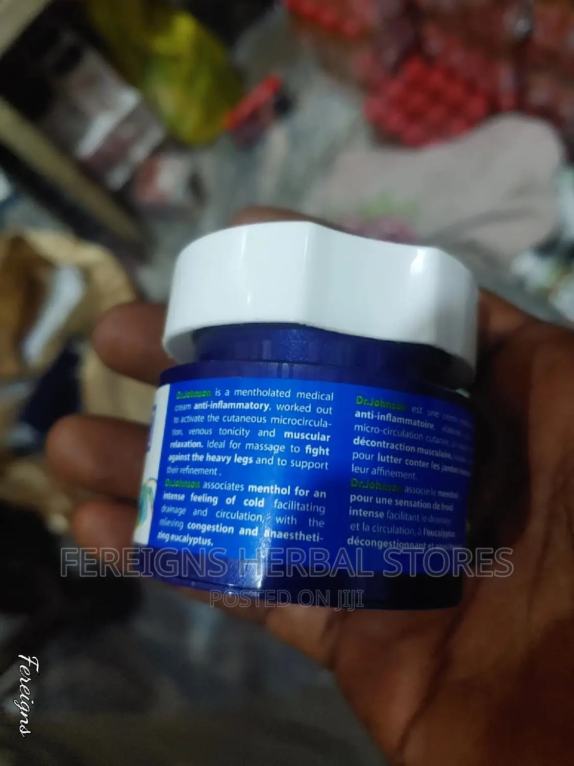 Dr Johnson Pain Reliever Mentholated Cream