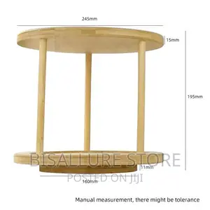 Lazy Susal Rotating Bamboo Spice Rack