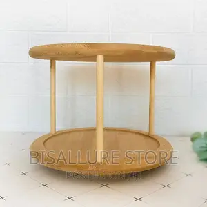 Lazy Susal Rotating Bamboo Spice Rack