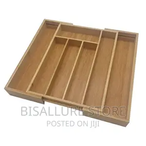Bamboo Extendable Cutlery Organizer