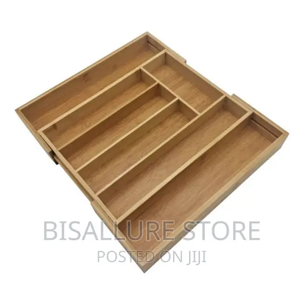 Bamboo Extendable Cutlery Organizer