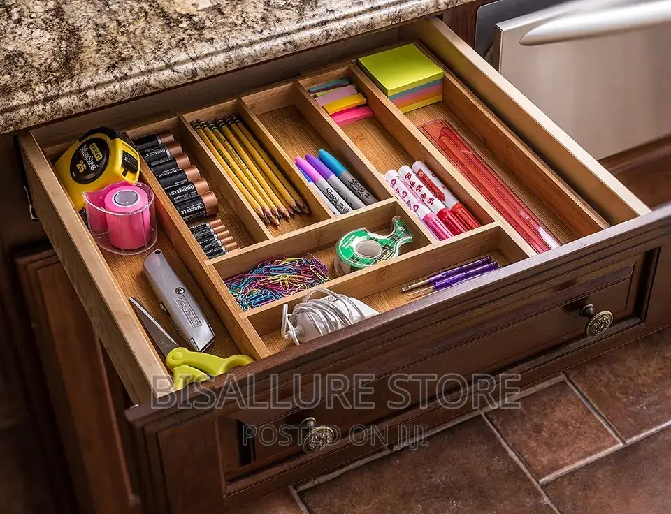 Bamboo Extendable Cutlery Organizer