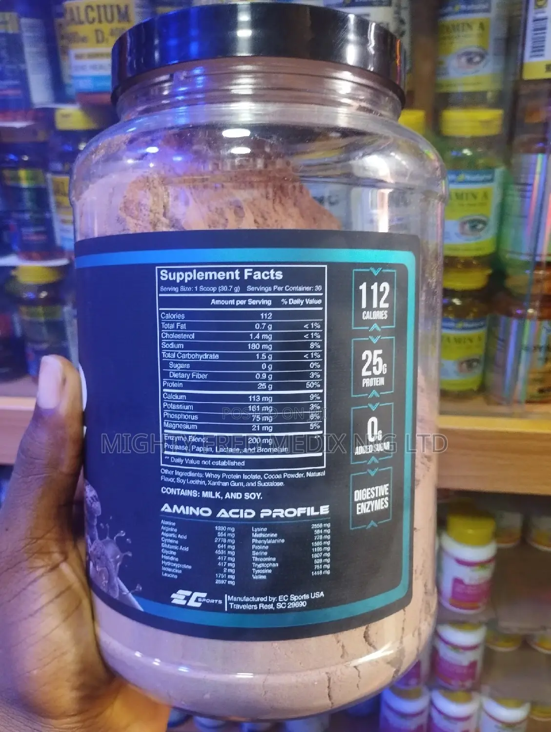 Ec Sport Isolate Whey Protein Powder