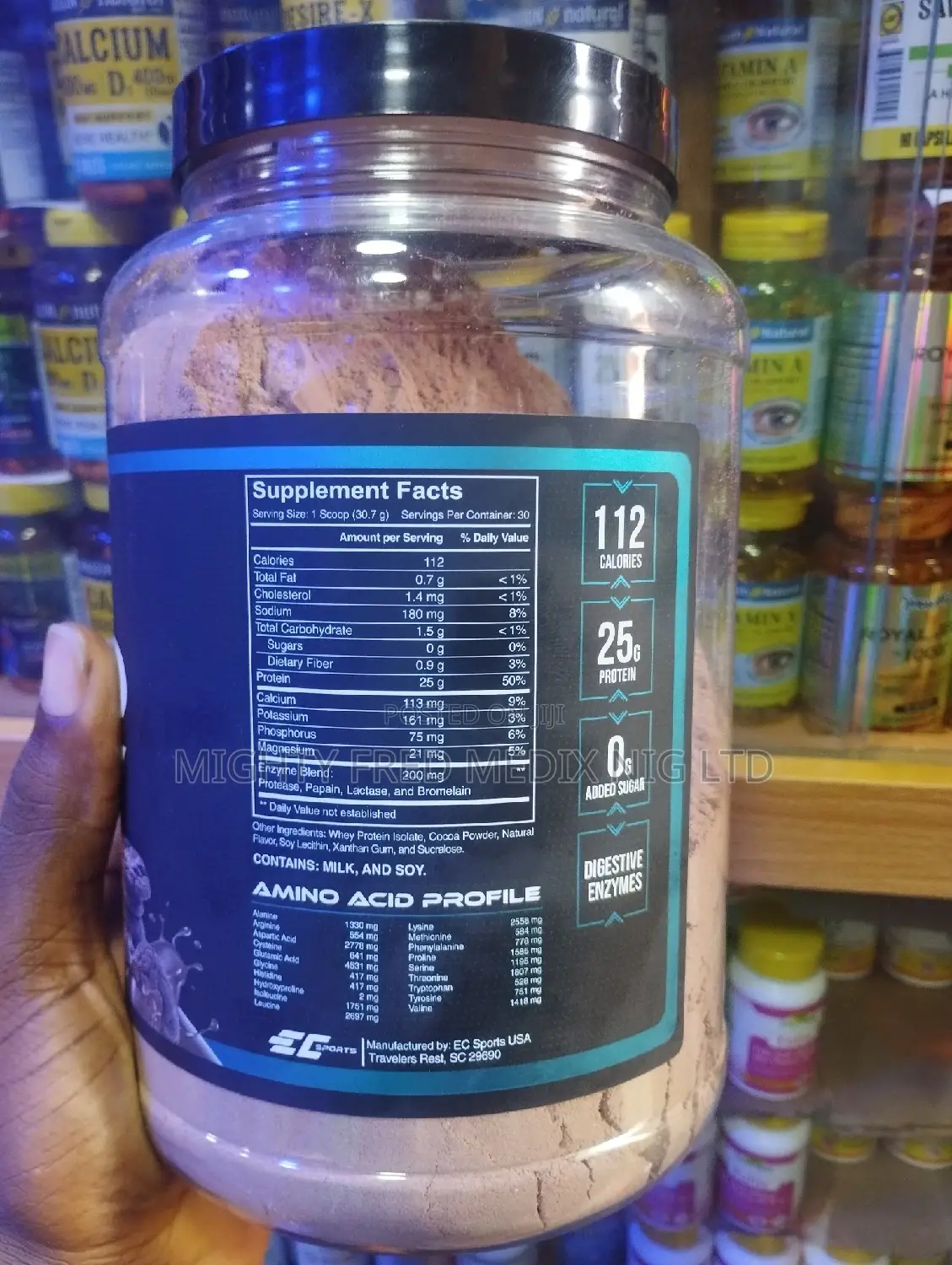 Ec Sport Isolate Whey Protein Powder