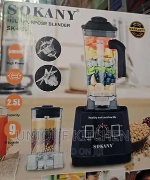5000 Watts Double Cups Sokany Industrial Blender