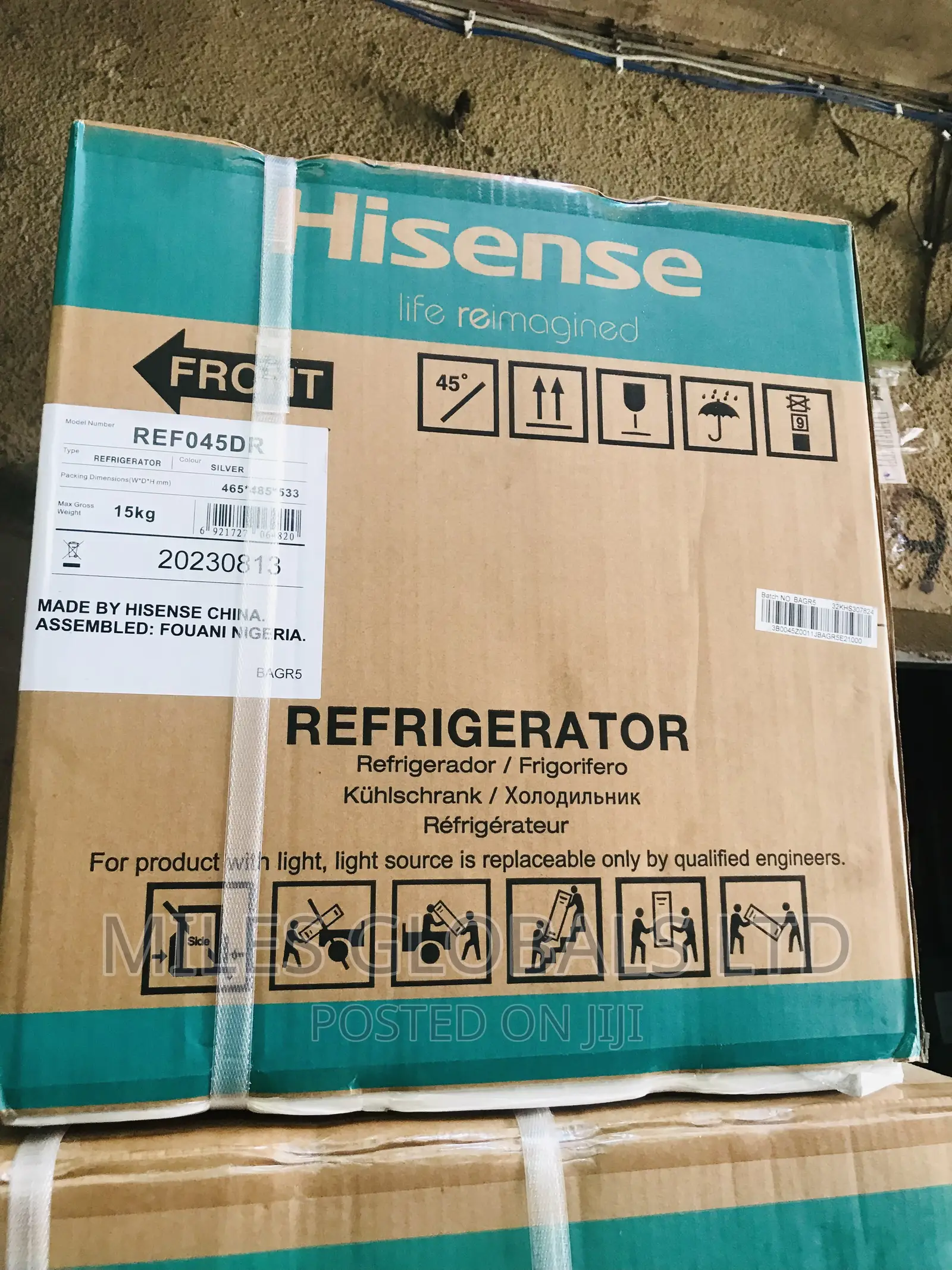 Hisense 44 Liters Single Door Refrigerator |REF 045 DR