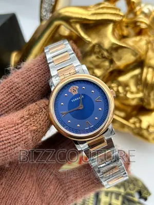 Original VERSACE Silver Steel Chain Watch Available in Store