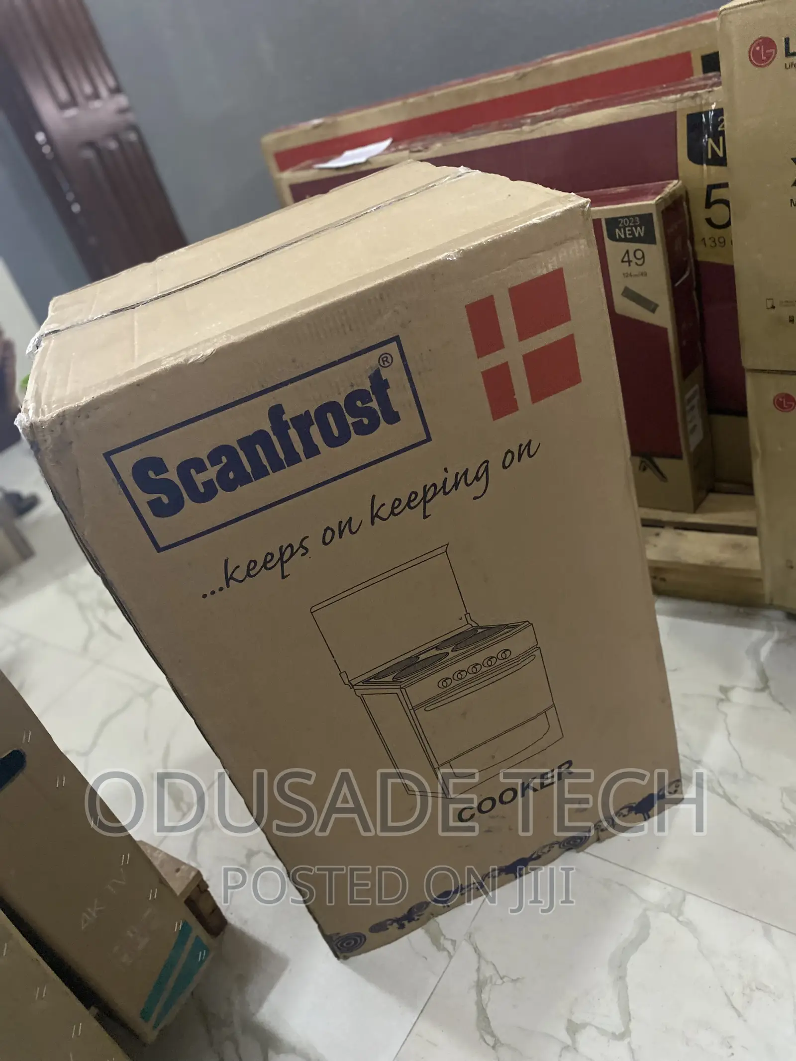 Eco Friendly SCANFROST Gas Cooker 4 Burner +Oven