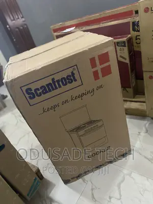 Eco Friendly SCANFROST Gas Cooker 4 Burner +Oven