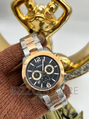 Original FOSSIL Gold Chain Watch Available in Store
