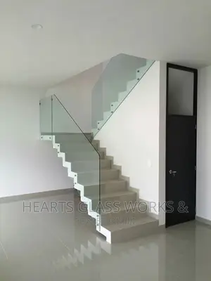 Frameless Stairs Rail Installed With 10mm Toughened Glass